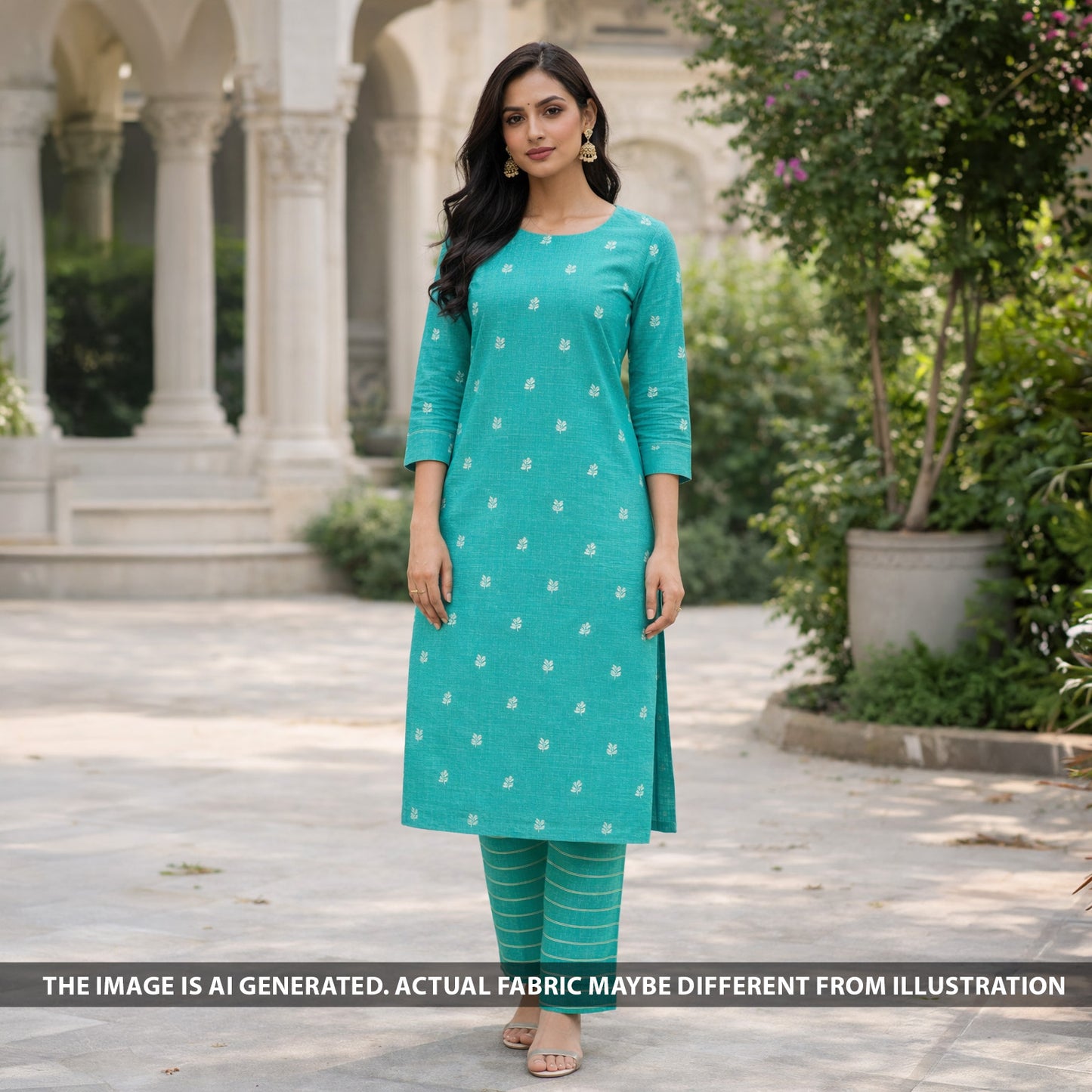 Handloom Cotton Fabric - F6244