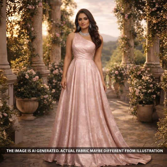 Self Foil Baby Satin Fabric - F5993