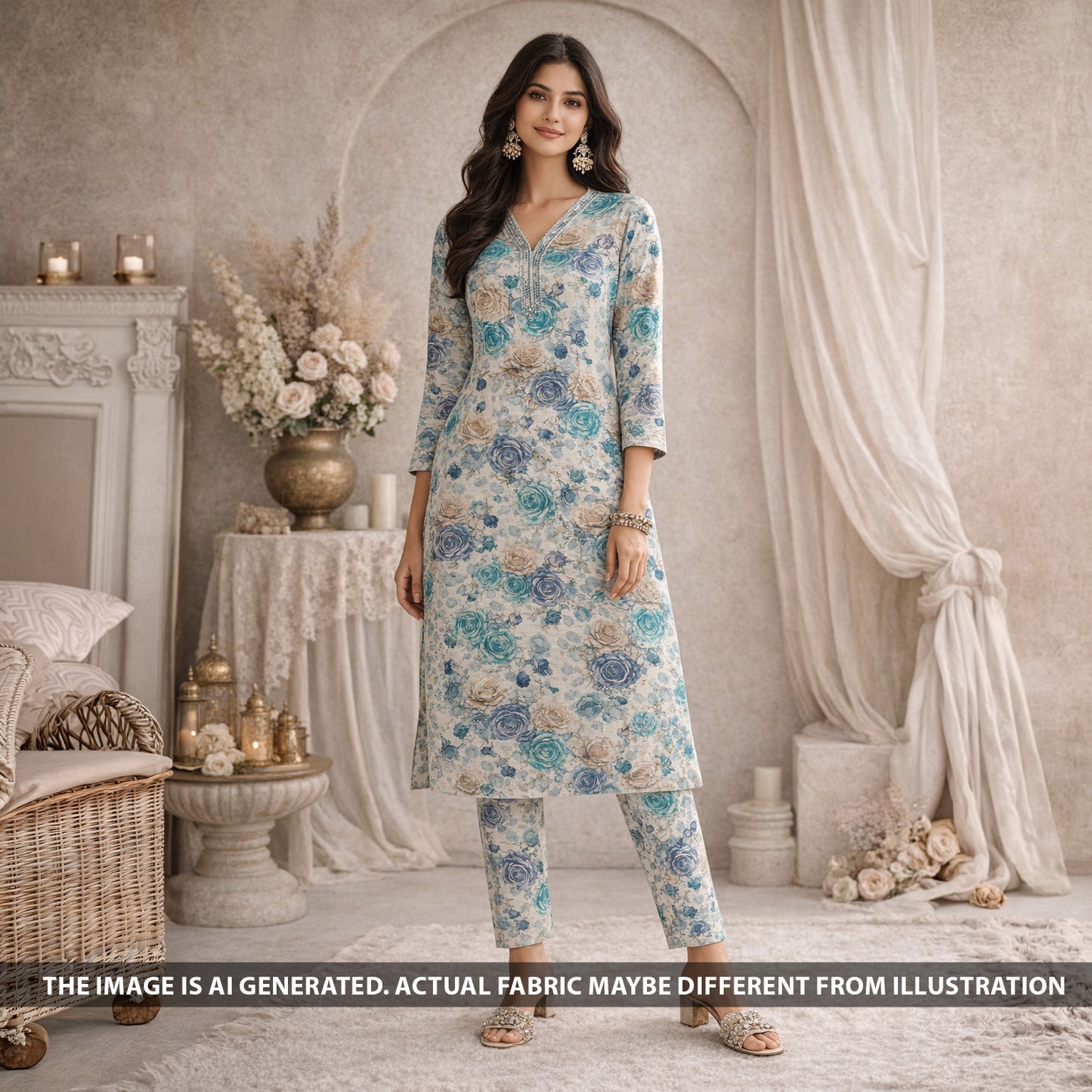 Digital Print Modal Cotton Fabric - F6008