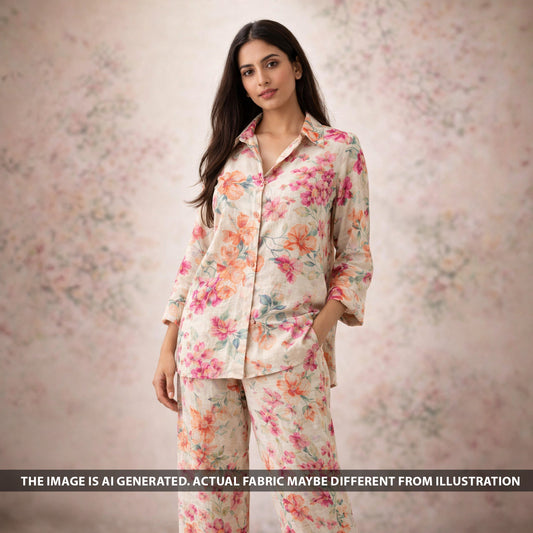 Digital Print Modal Cotton Fabric - F6013