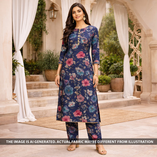 Digital Print Modal Cotton Fabric - F6010