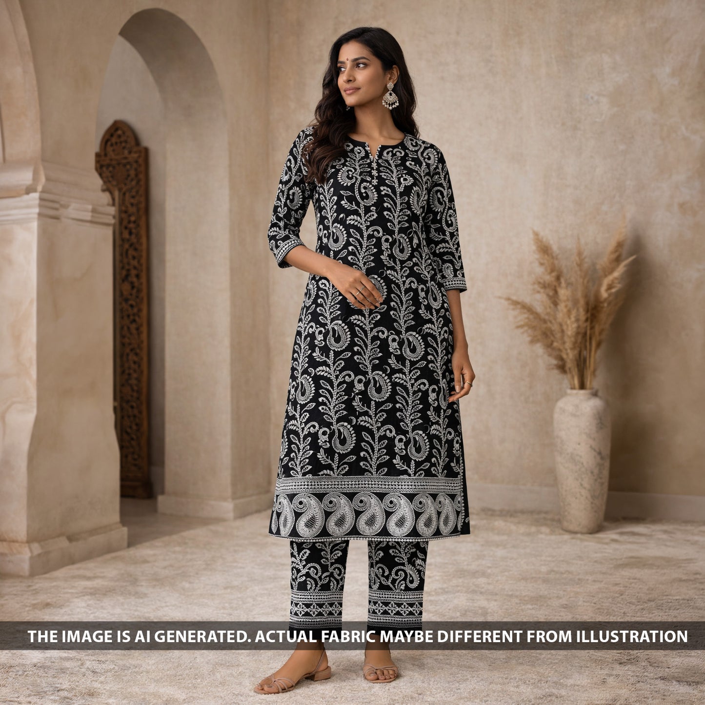 Chikankari Cotton Fabric - F6024