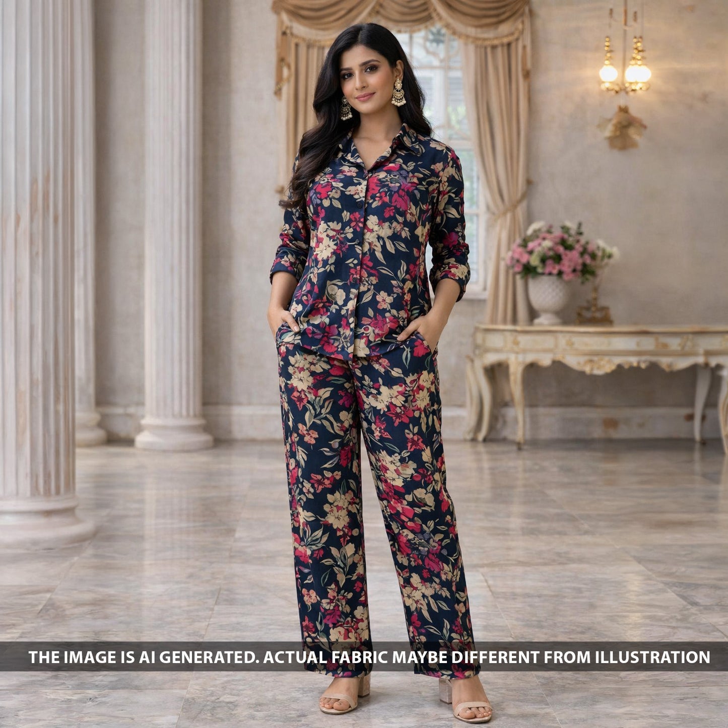 Digital Print Modal Cotton Fabric - F6017