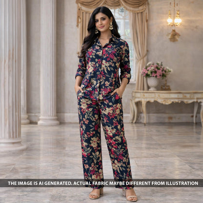 Digital Print Modal Cotton Fabric - F6017