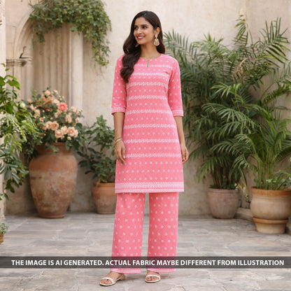 Chikankari Cotton Fabric - F6027