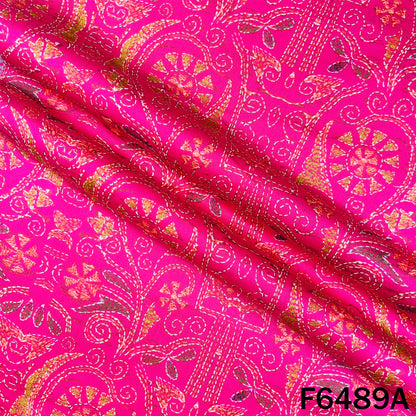Digital Print Glace Cotton Fabric - F6489