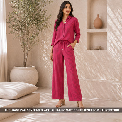 Stripes Linen Slub Fabric - F6500