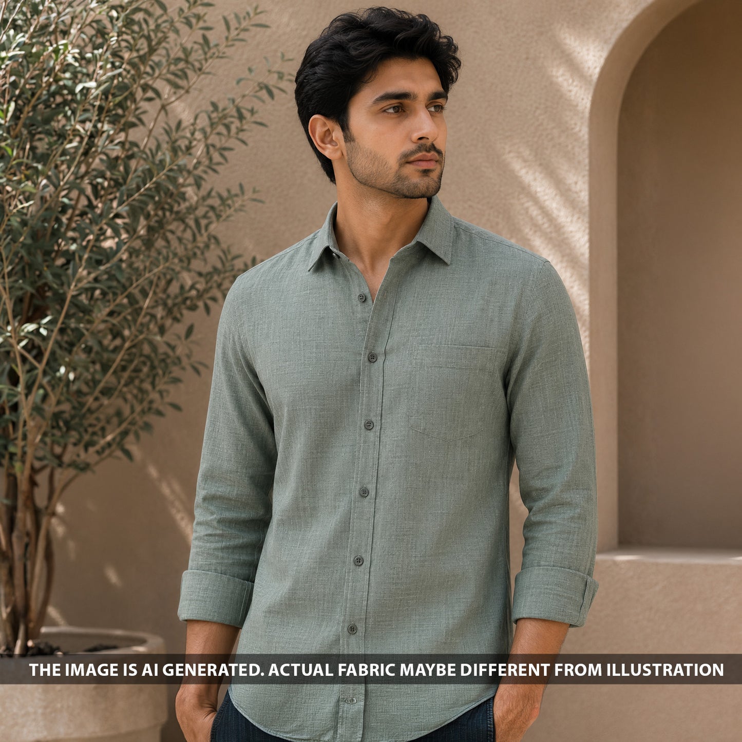 Pure Linen 60 LEA Fabric - F6509