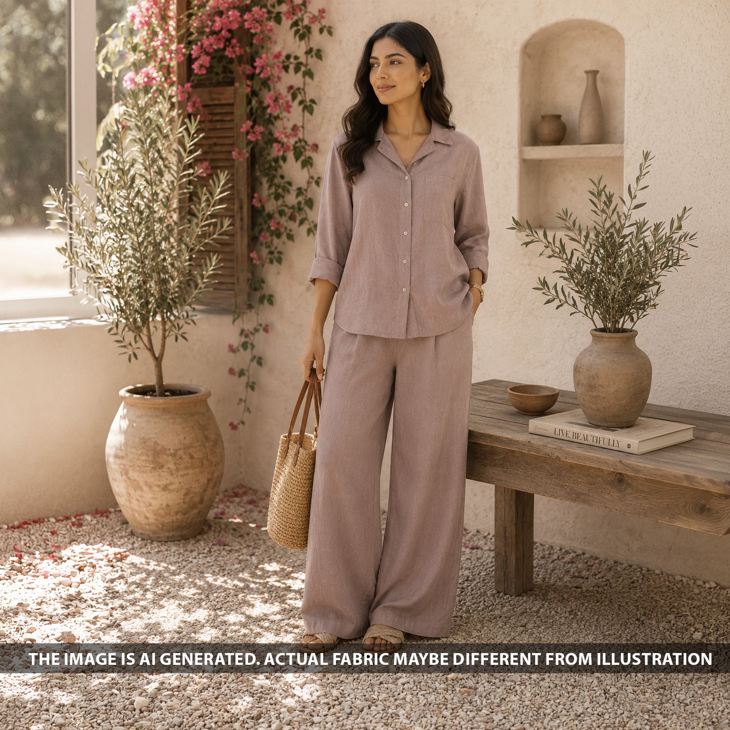 Pure Linen 70 LEA Fabric - F6544