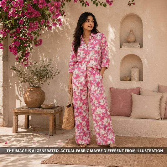 Digital Print Cambric Cotton Fabric - F6578