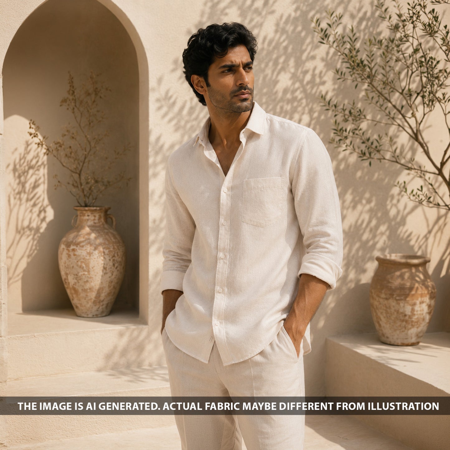 Pure Linen Fabric - F6606