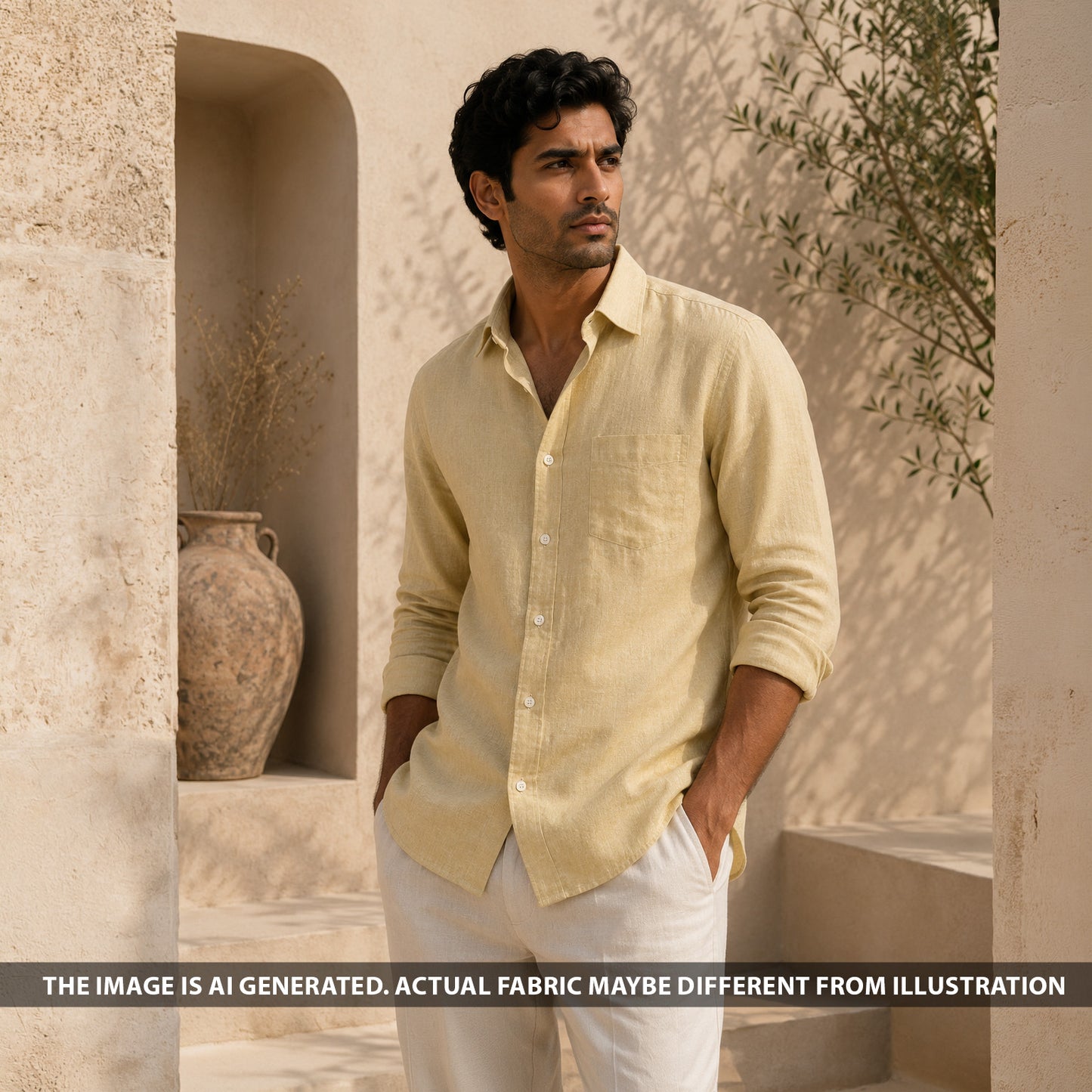 Pure Linen 60 LEA Fabric - F6605