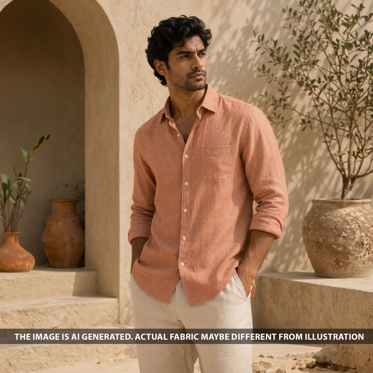Pure Linen 60 LEA Fabric - F6603