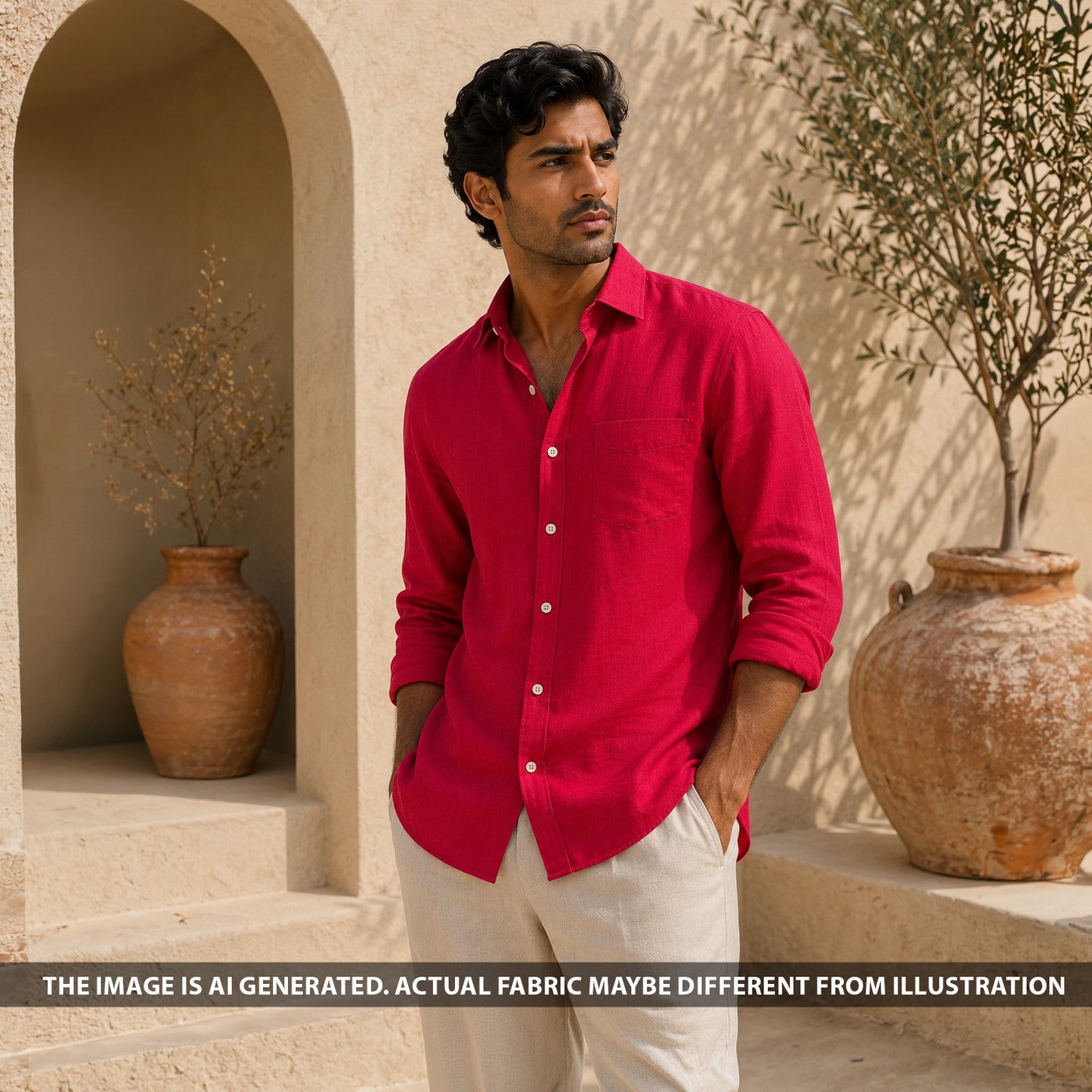 Linen Cotton Fabric - F6625