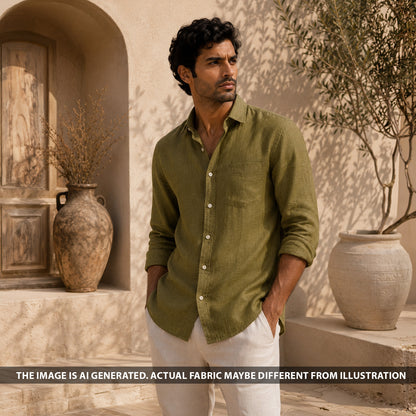 Linen Cotton Fabric - F6627