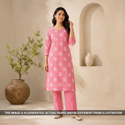 Thread Sequins Embroidered Mul Chanderi Fabric - F6619