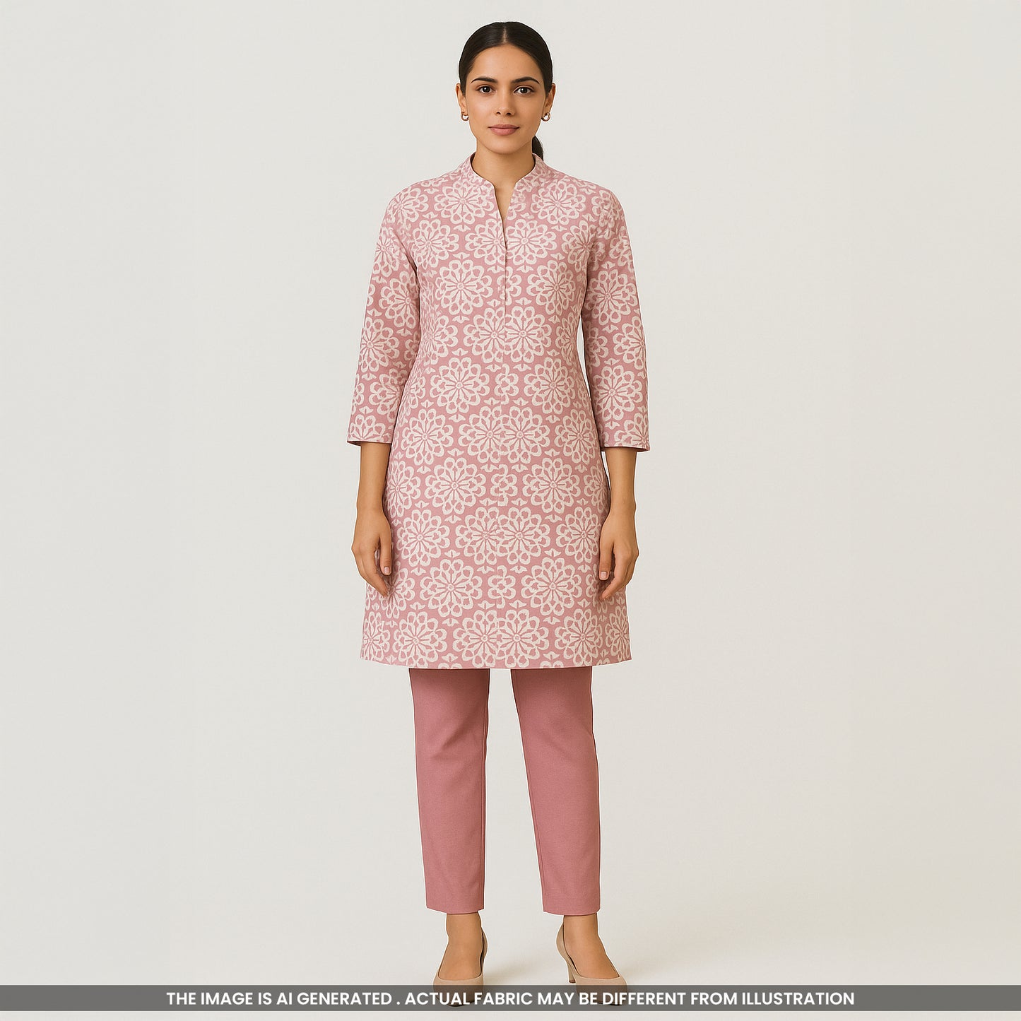 Kilol Print Cambric Cotton Fabric- F3860