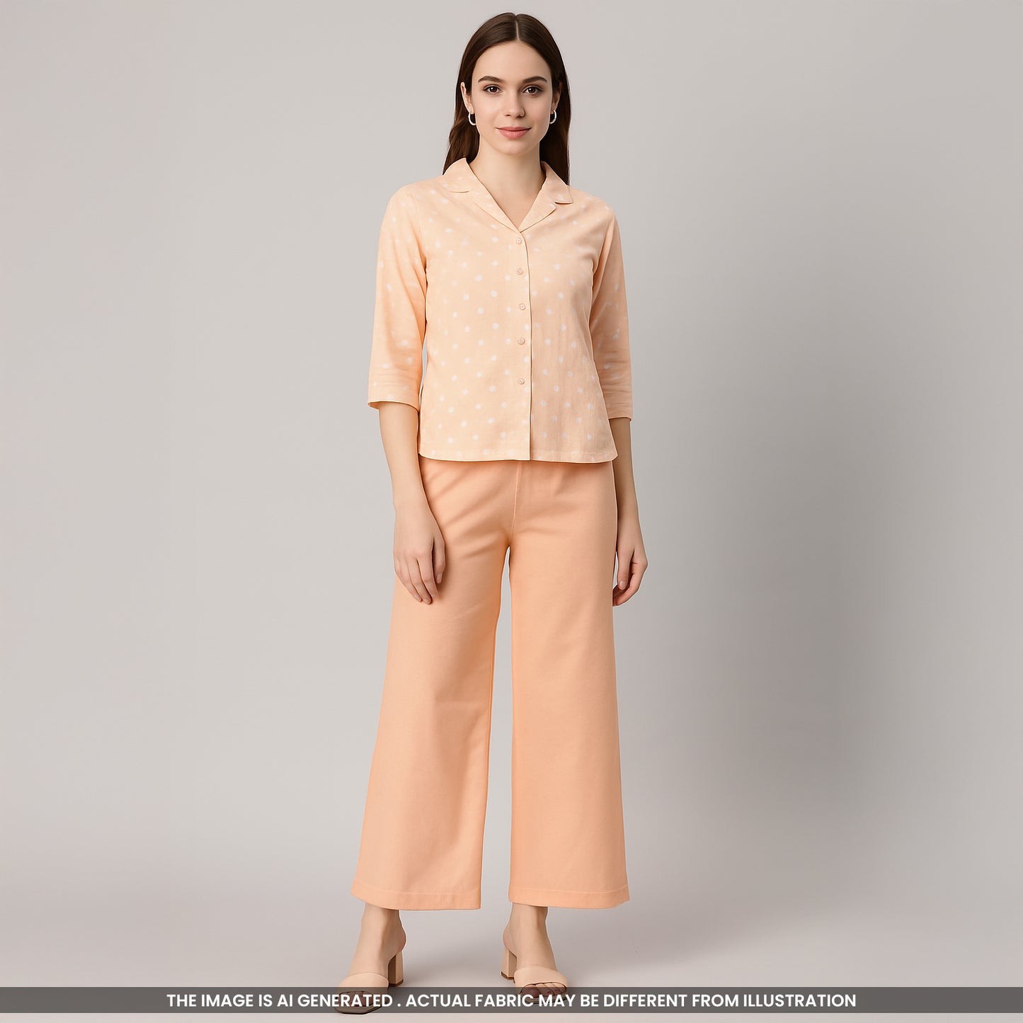 Self Dot Mul Cotton Fabric- F3964