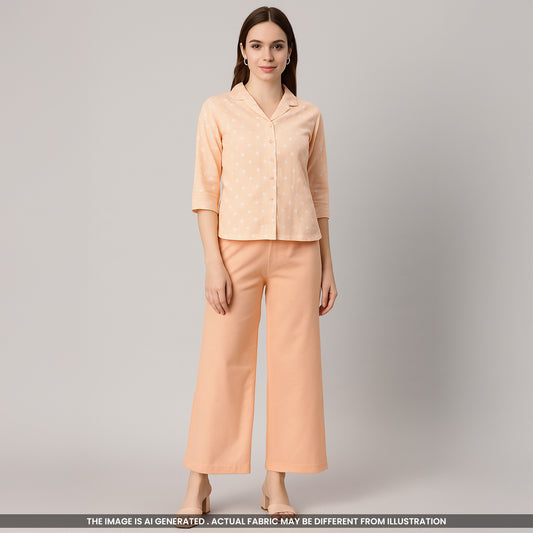 Self Dot Mul Cotton Fabric- F3964