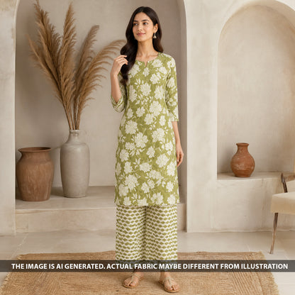 Digital Print Mul Cotton Fabric - F6449