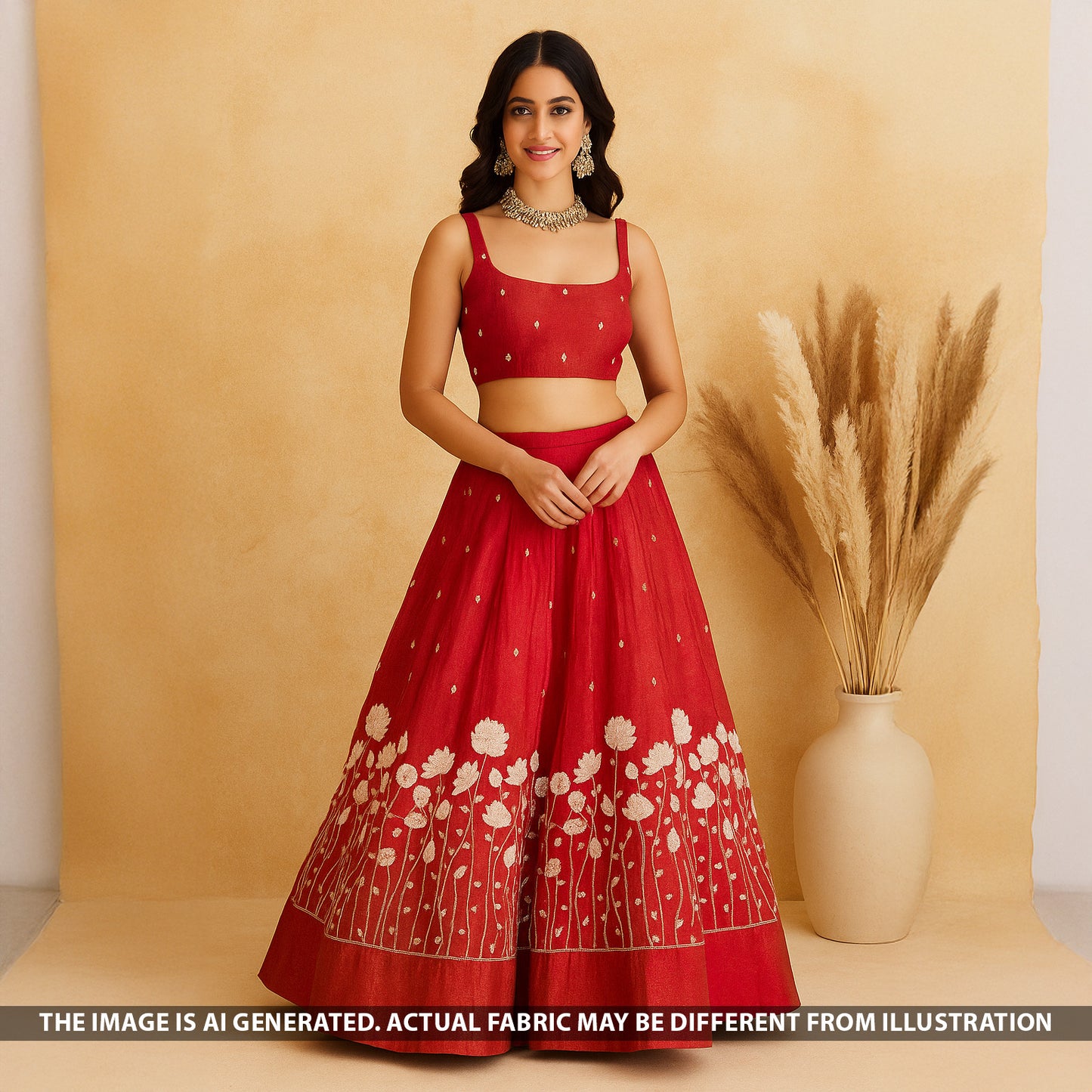 Cut Dana Sequins Moti Work Shimmer Tissue Fabric - F5221