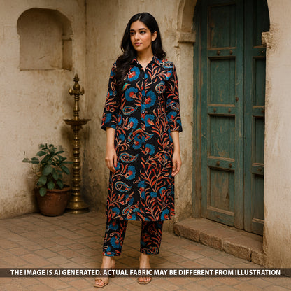 Digital Print micro Velvet Fabric - F5291