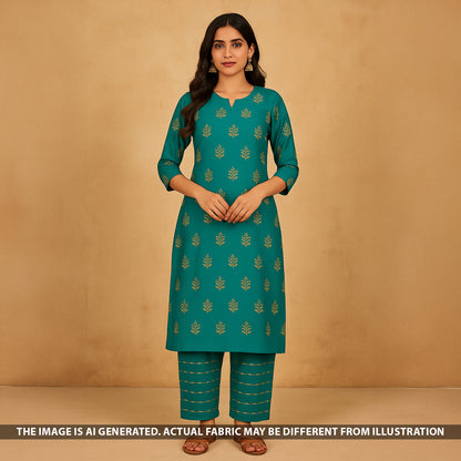 Zari Sequins Embroidered Chinnon Chiffon Fabric - F5300