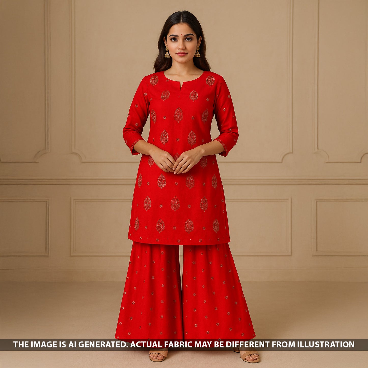 Cut Dana Thread Work Chinnon Chiffon Fabric - F5303