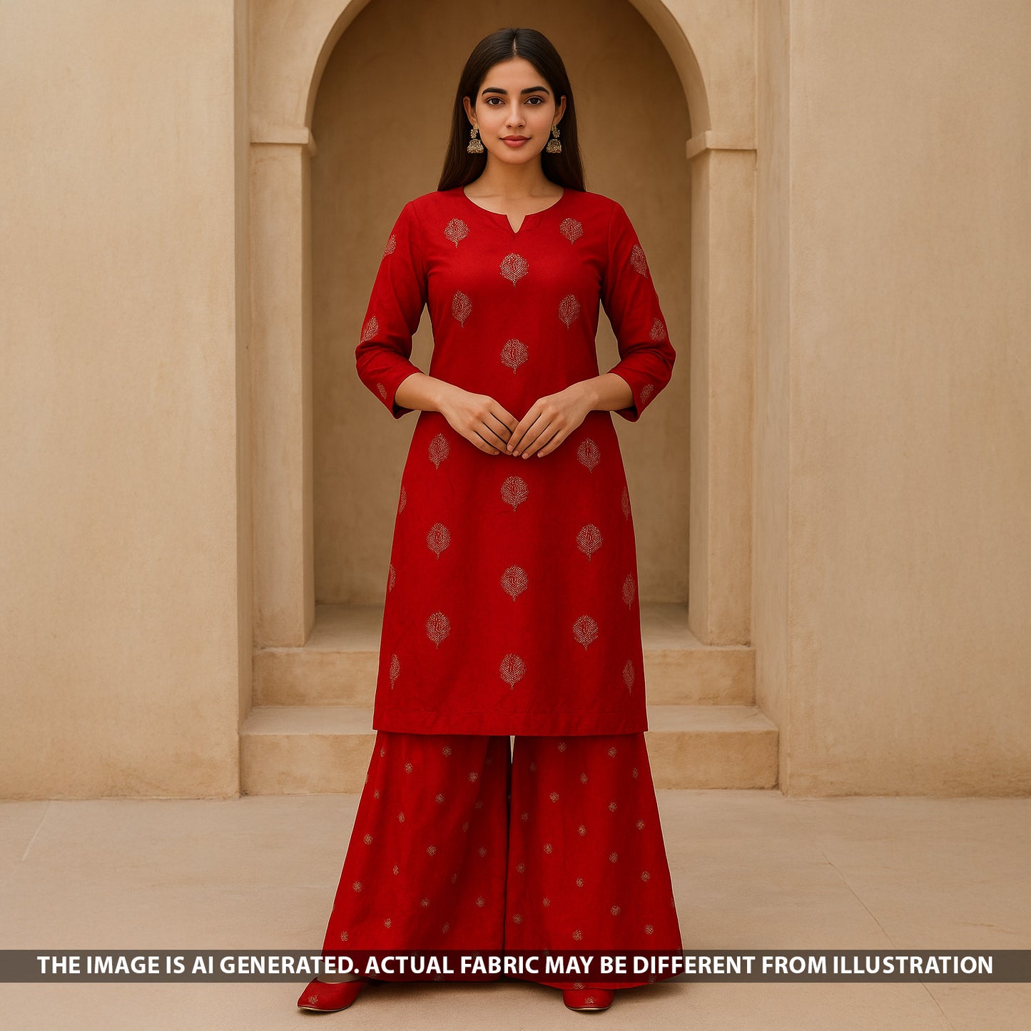 Cut Dana Thread Work Chinnon Chiffon Fabric - F5304