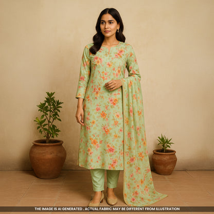 Digital Print Crepe Fabric-F5204