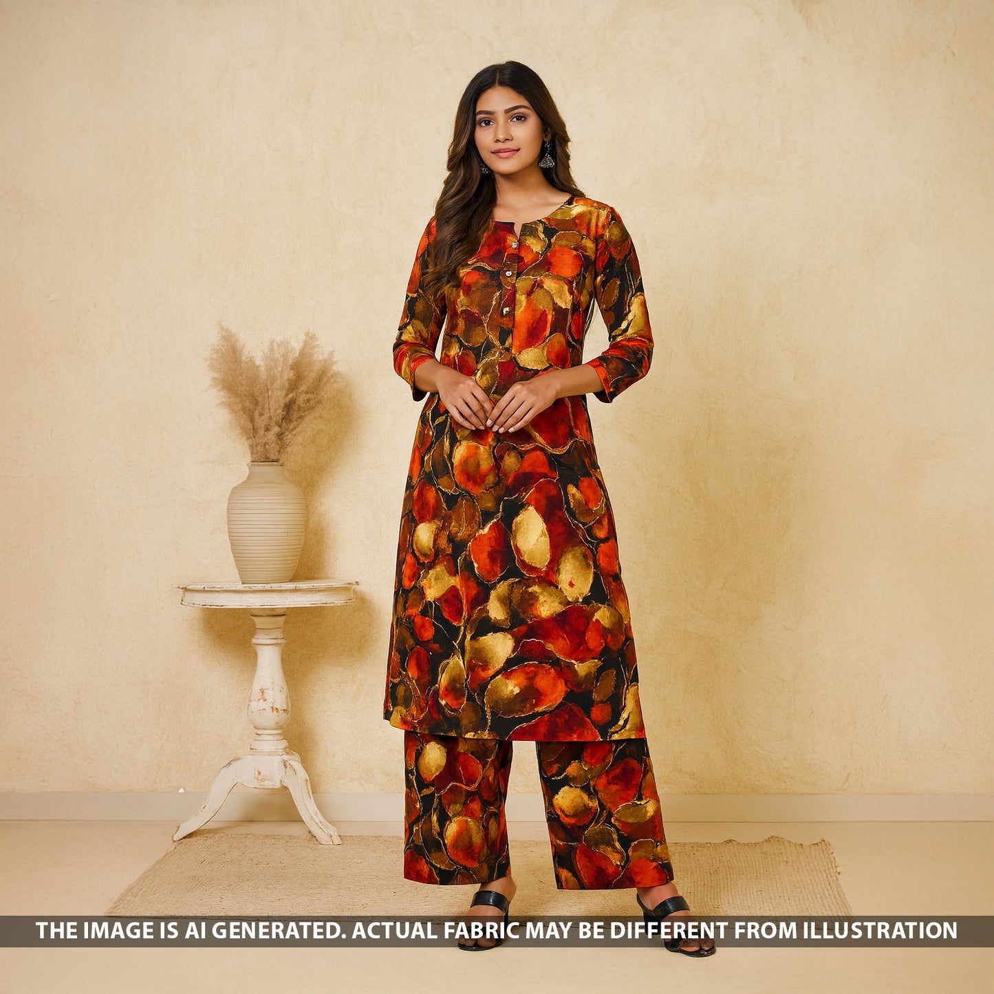 Digital Print Crepe Fabric - F5114