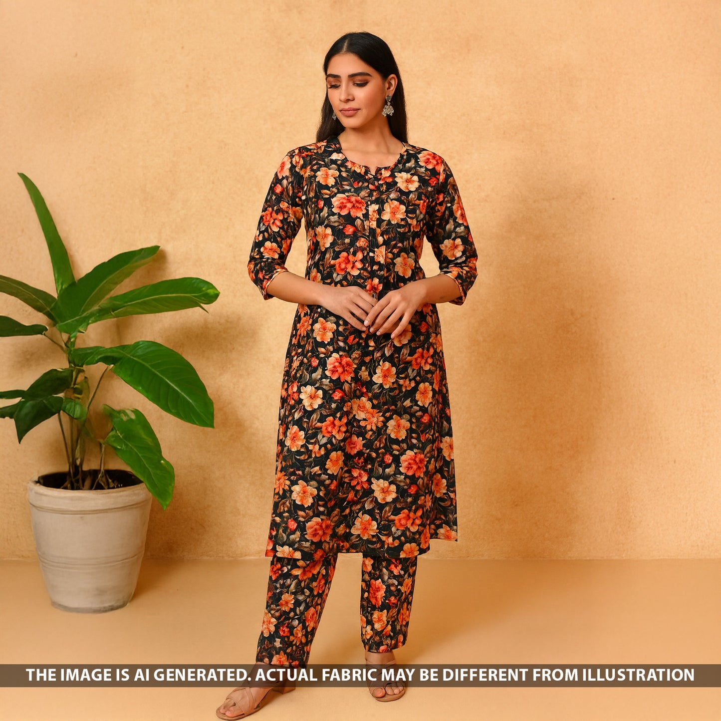 Digital Print Velvet Fabric - F5125