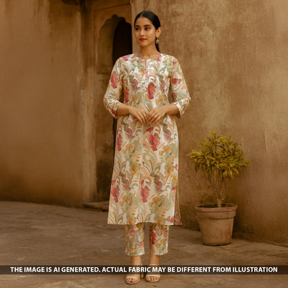 Digital Print Viscose Crepe Fabric - F5155