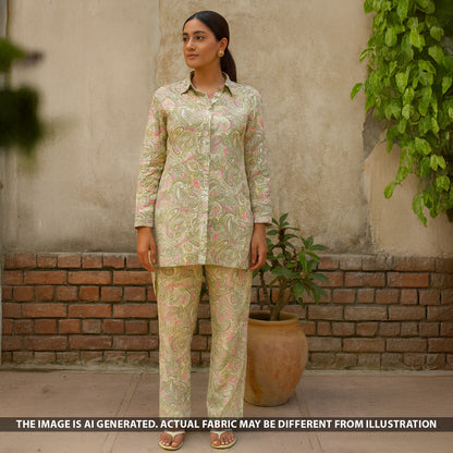 Digital Print Pashmina Fabric - F5176