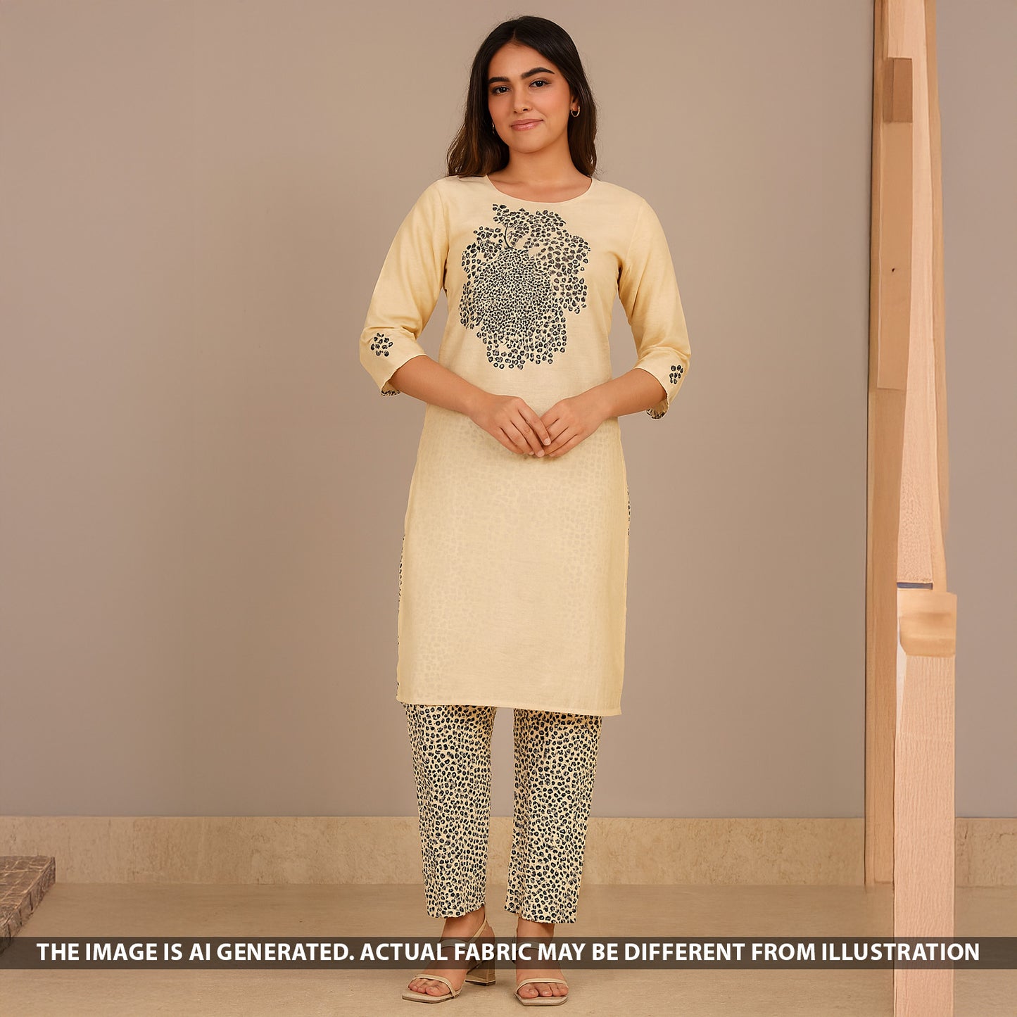 Digital Print Viscose Crepe Fabric - F5161