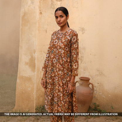 Digital Print Pashmina Fabric - F5182