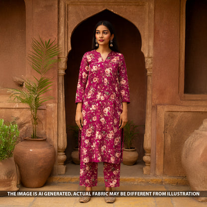 Digital Print Pashmina Fabric - F5183