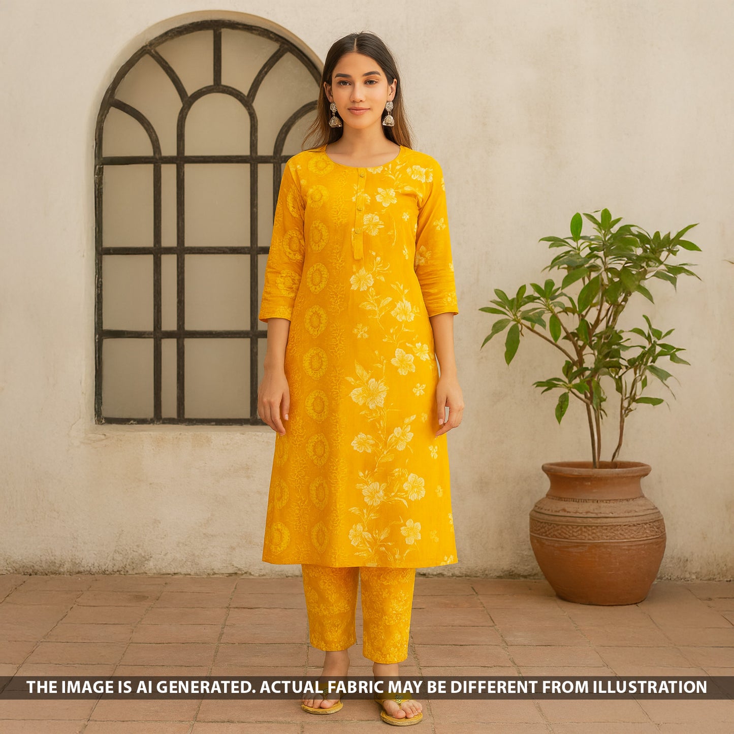 Digital Print Viscose Crepe Fabric - F5191