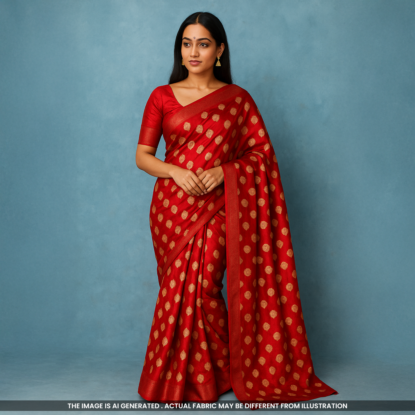 Banarasi Silk Fabric-F5023