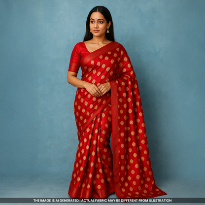 Banarasi Silk Fabric-F5023