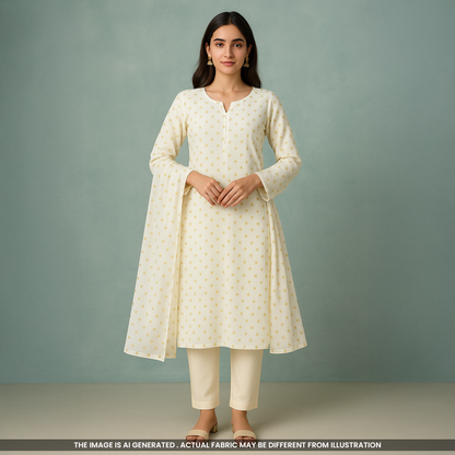 Dyeable Zari Work Organza Fabric-F5027