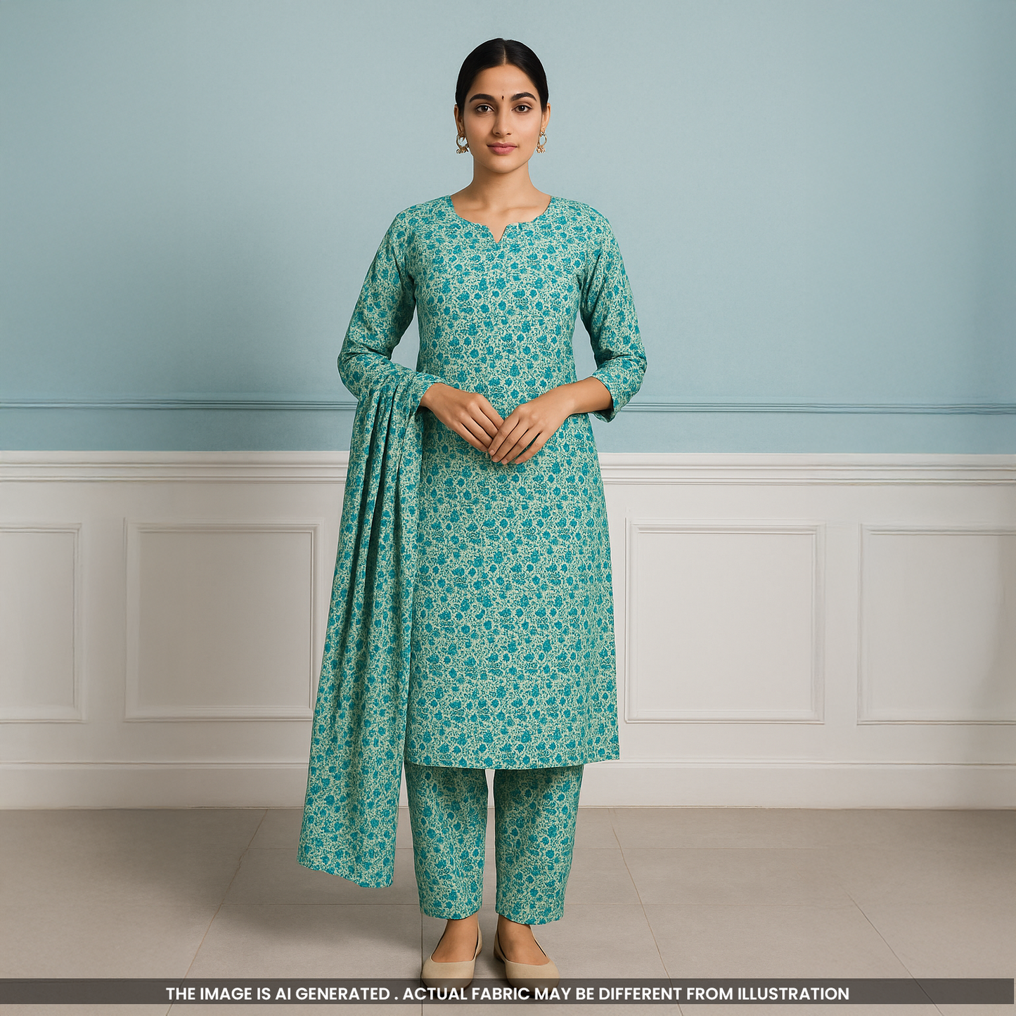 Digital Print Crepe Fabric-F5034