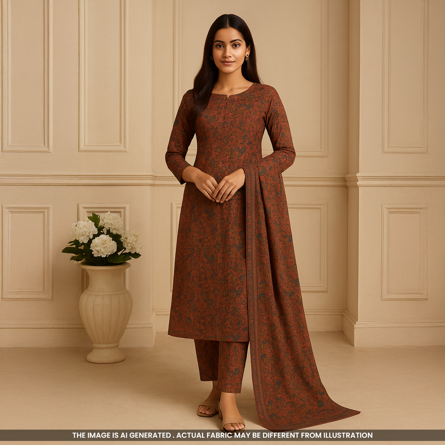 Digital Print Crepe Fabric-F5037