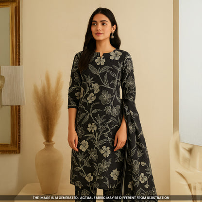 Digital Print Monga Silk Fabric-F5053