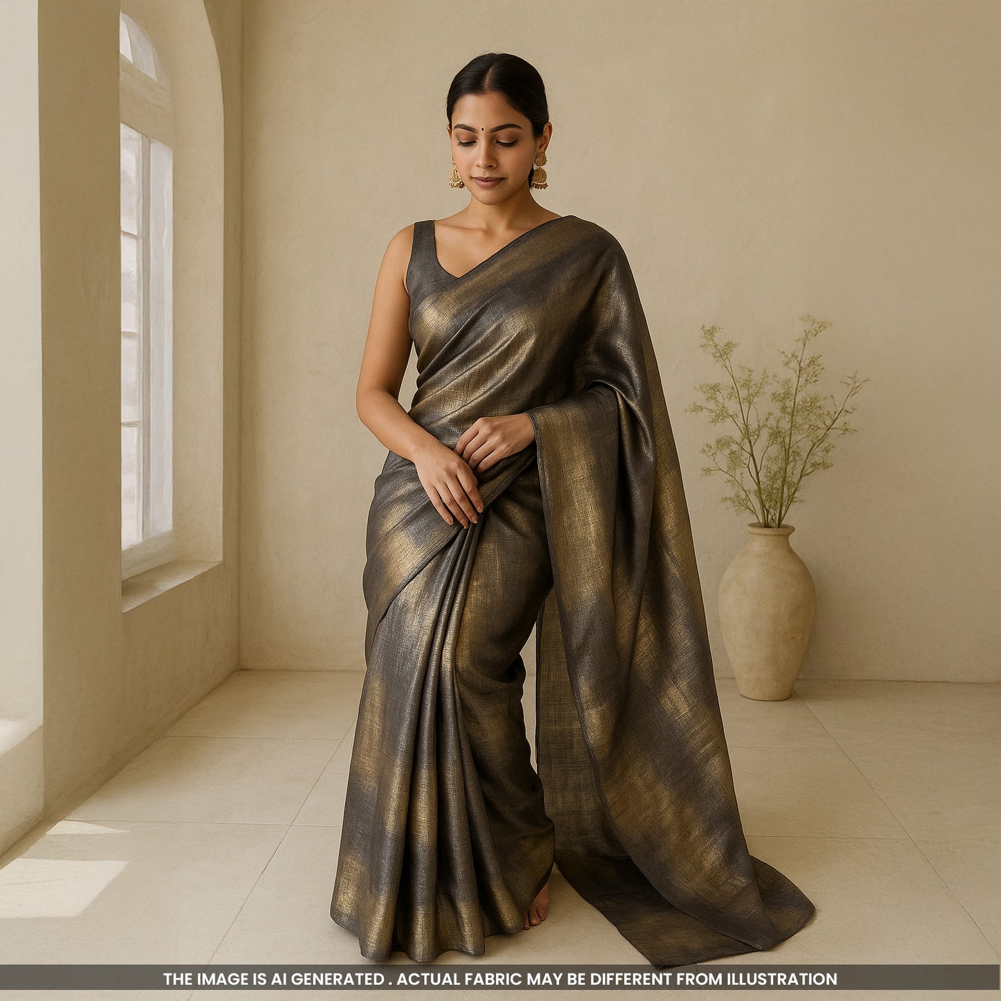 Foil Baby Satin Fabric-F5060