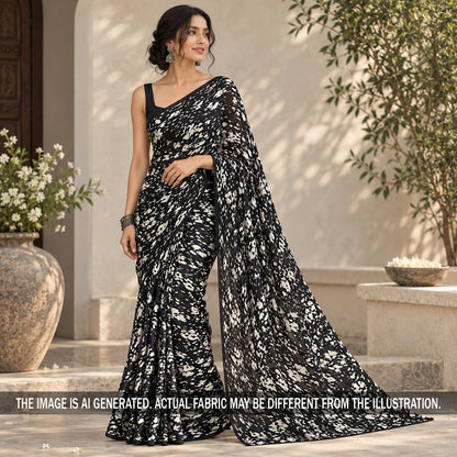 Printed Modal Satin Fabric - F7442