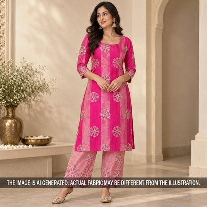 Zari Sequins Thread Embroidered Tissue Fabric - F7462