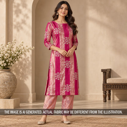 Zari Sequins Thread Embroidered Tissue Fabric - F7464