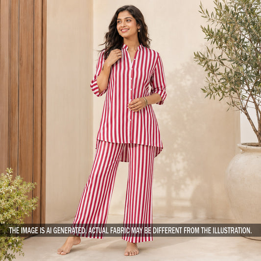 Stripes Linen Fabric - F7332