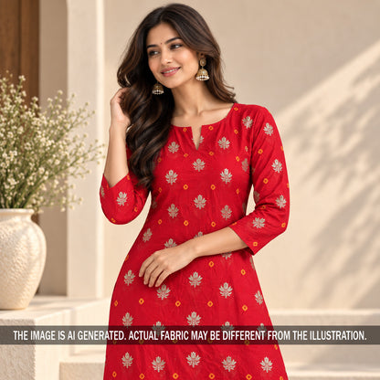 Pure Bandhani Silk Fabric - F7479